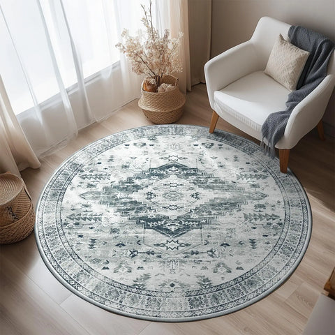 Navak Carpet Area Rug for Living Room Washable Rugs No Pile Carpet for Entryway Bedroom Dinning Room Playroom Vintage Boho Carpet