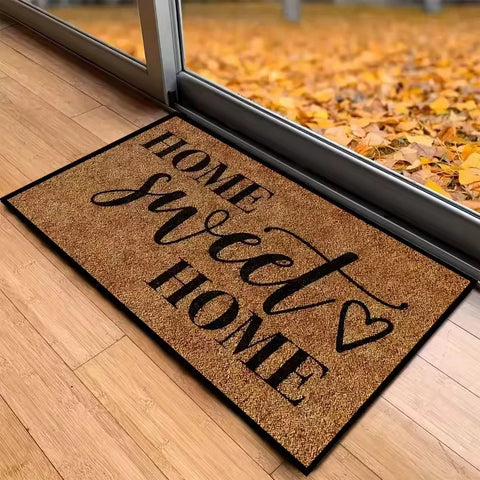 Navak Carpet Red Love Welcome Doormat Kitchen Rug Bathroom Mat Washroom Floor Mat Carpet for Entrance Door Door Mat Funny Home Decoration