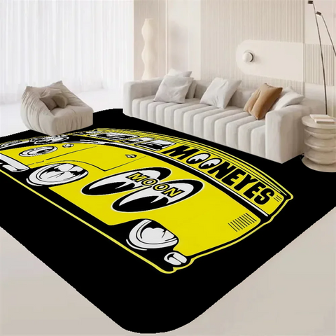 Navak Carpet Mooneyes Print Floor Mat INS Style Soft Bedroom Floor House Laundry Room Mat Anti-skid Bedside Area Rugs