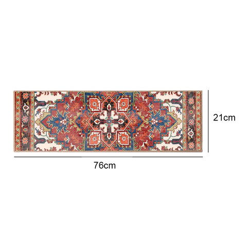 Navak Carpet 15PCS Carpet Stair Treads Set Reusable Non Slip Stairway Carpet Rugs Bohemian Indoor Skid Resistant Stair Tread for Wooden Steps