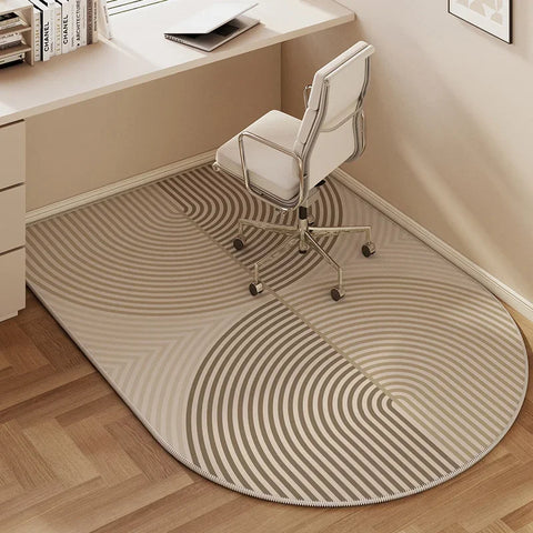 Navak Carpet Computer Chair Floor Mat Half Circle Carpet Swivel Pulley Chairs Anti-scratch Foot Mats Bedroom Study Desk Non-Slip Rug
