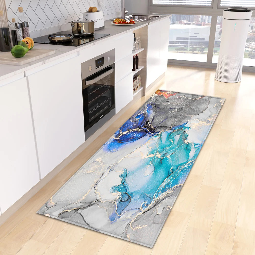 Navak Carpet Entrance Doormat Kitchen Carpet Bedroom Floor Balcony Decoration Long Rug Custom Made Home Bath Door Hallway Anti-Slip Foot Mat