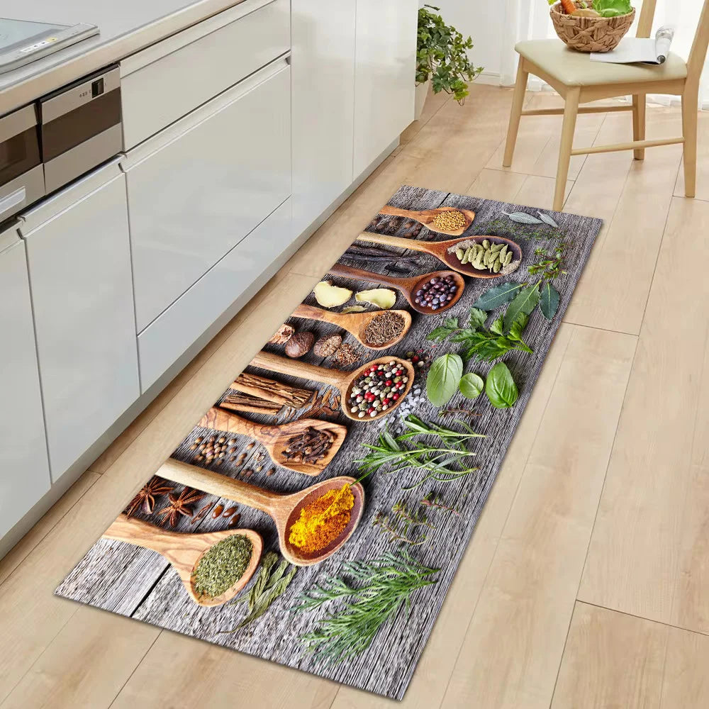 Navak Carpet Modern Kitchen Mat Home Entrance Doormat Hallway Bedroom Living Room Decoration Floor Carpet Balcony Bathroom Anti-Slip Long Rug