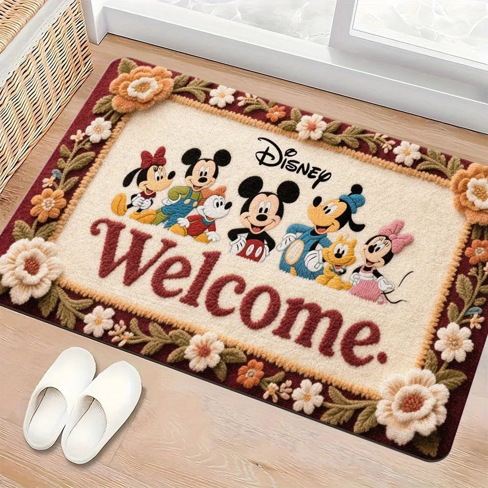 Navak Carpet Disney Friends' Warm Welcome MatSoft, absorbent and non-slip, bathroom room mats, yoga mats, home decoration