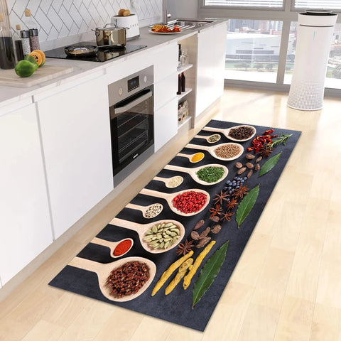 Navak Carpet Modern Kitchen Mat Home Entrance Doormat Hallway Bedroom Living Room Decoration Floor Carpet Balcony Bathroom Anti-Slip Long Rug