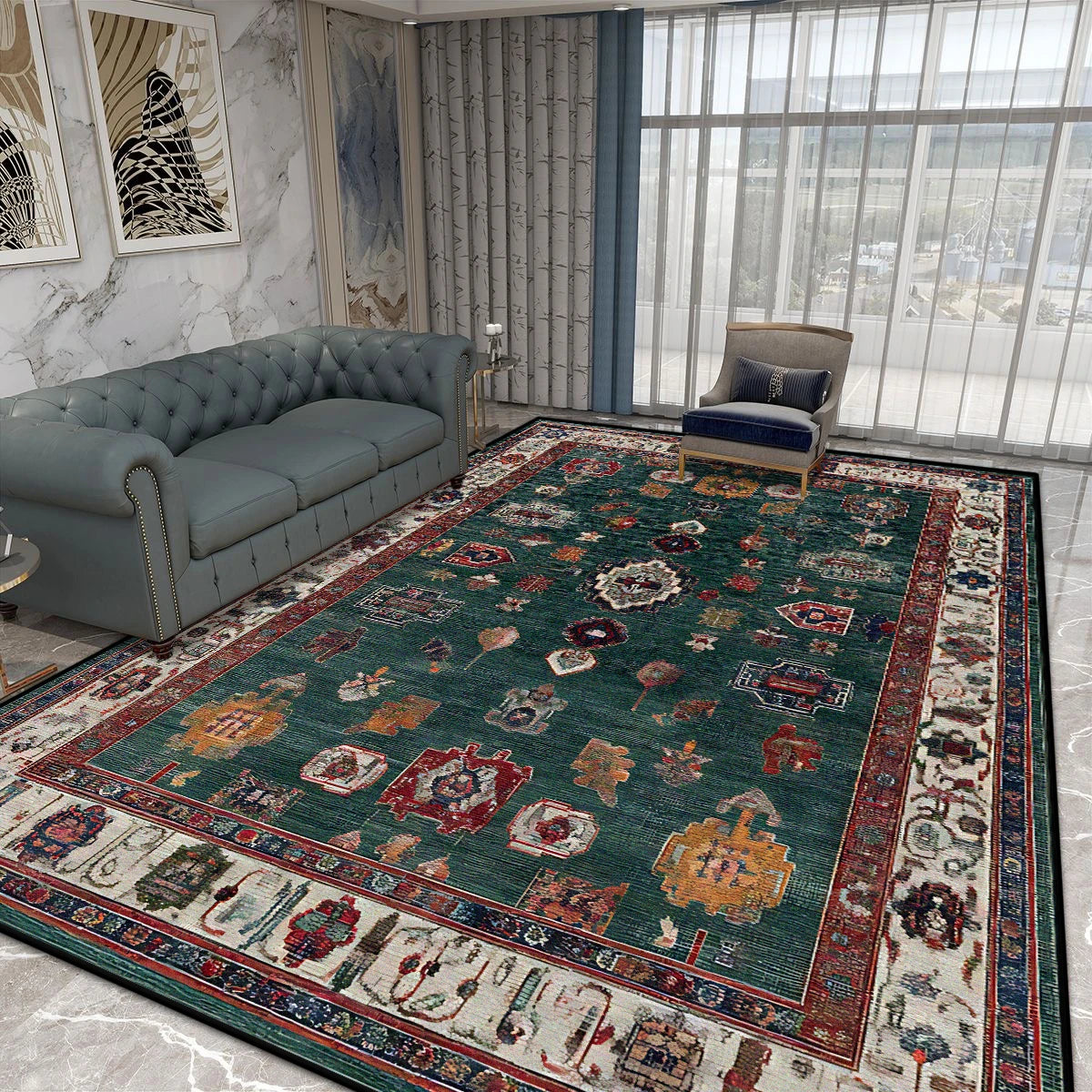 Navak Carpet Nordic Style Luxury Living Room Carpet Persian Home Decoration Bedroom Bedside Soft Floor Mat Lounge Coffee Tables Non-slip Rugs