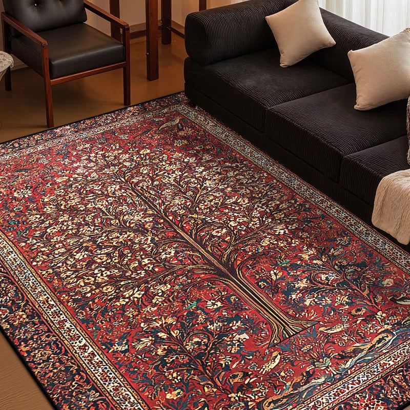 Navak Carpet Persian Style Retro Decoration Home Living Room Rug Large Size Non-slip Entrance Door Mats Easy Cleaning Soft Bedroom Carpet