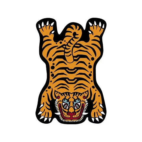 Navak Carpet Exclusive Picks Cartoon Tiger Carpet - Durable and Easy to Clean Home Decor Living Room Sofa Coffee Table Rug Bedside Rug for Bedroom