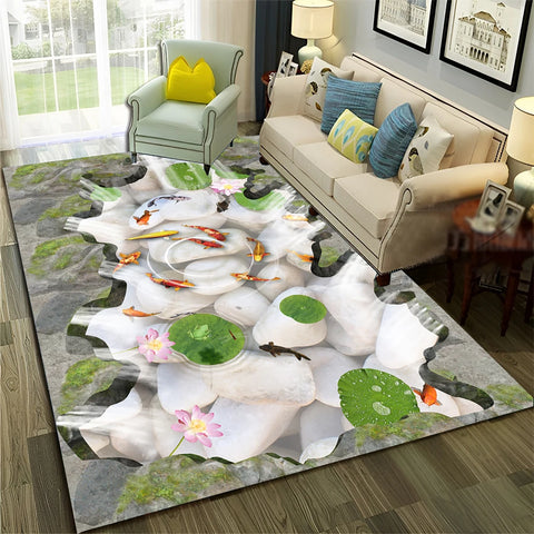 Navak Carpet 3D Illusion Vision Hallucination HD Carpet Rug for Home Living Room Bedroom Sofa Doormat Decor,Child Area Rug Non-slip Floor Mat