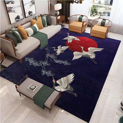 Navak Carpet Chinese Style Living Room Carpet Coffee Table Floor Mat Alfombra Rug Study Bedroom Bedside Home Decoration Non-slip Floor Mat