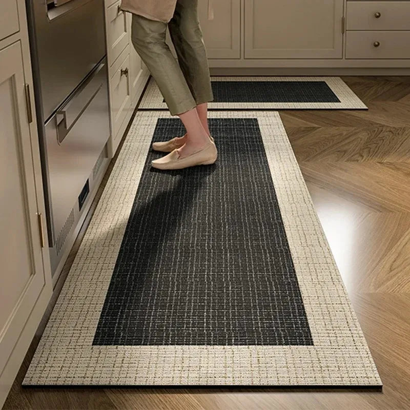 Navak Carpet Kitchen Floor Mat Absorbent Non-slip Carpet Diatom Mud Long Foot Mats Minimalist Style Home Decoration Rug for Bathroom 주방 카펫