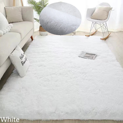 Navak Carpet White Fluffy Hall Carpet Modern Living Room Bedroom Home Decor Large Mats Thickened Non-Slip Girl Children's Room Pink Furry Rug