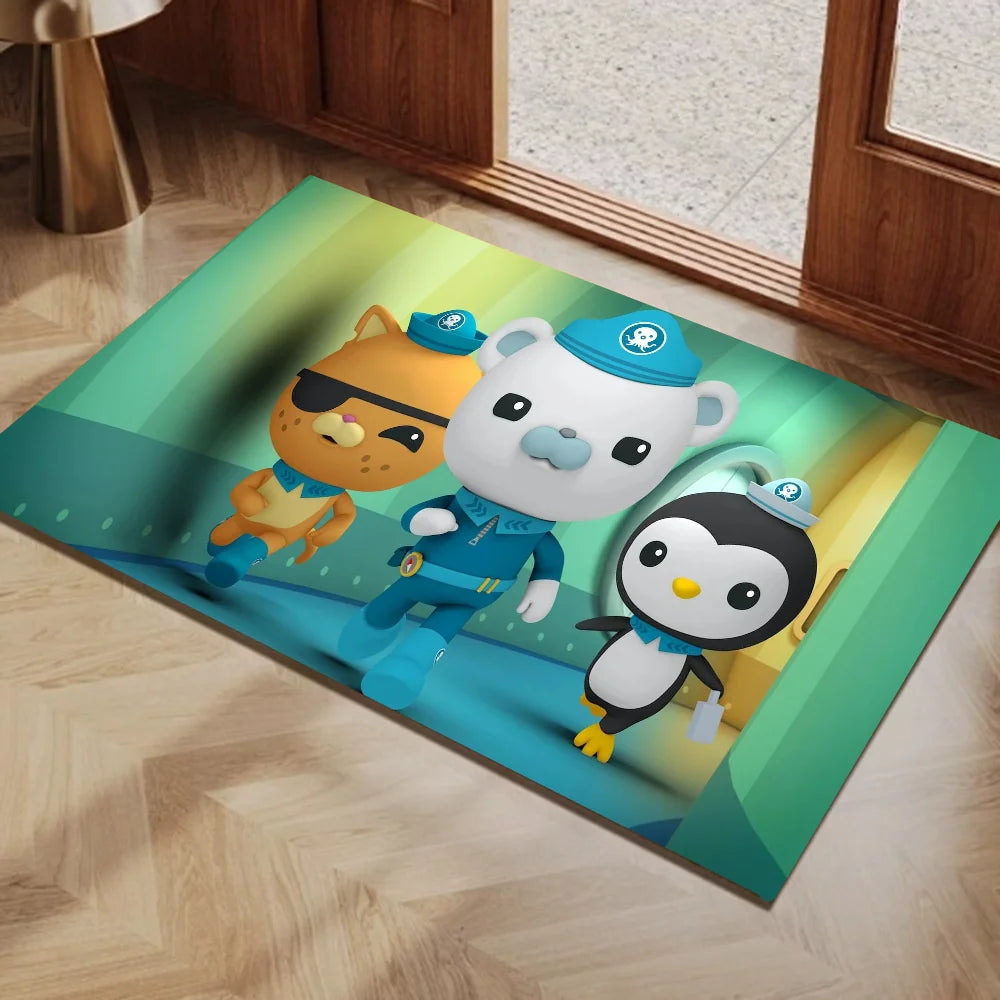 Navak Carpet The Octonauts Cartoon Door Mat Washable Non-Slip Living Room Sofa Chairs Area Mat Kitchen Toilet Rug