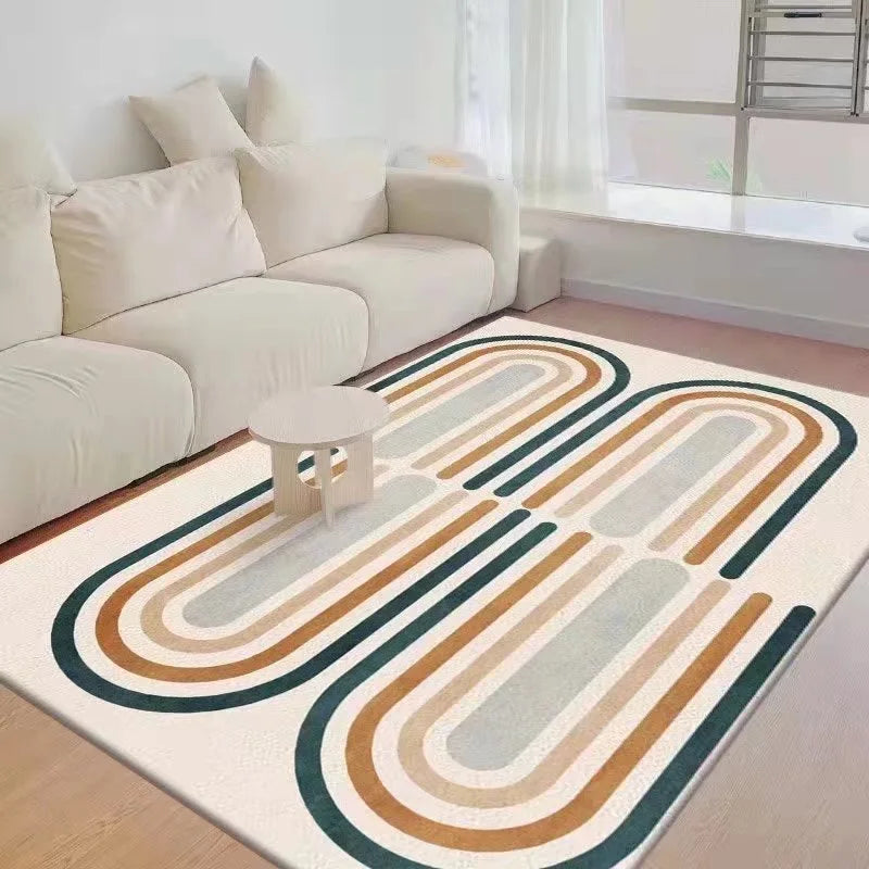 Navak Carpet Exclusive Picks Nordic simple geometric crystal velvet large carpet living room mat family sofa balcony corridor non-slip decorative Rugs