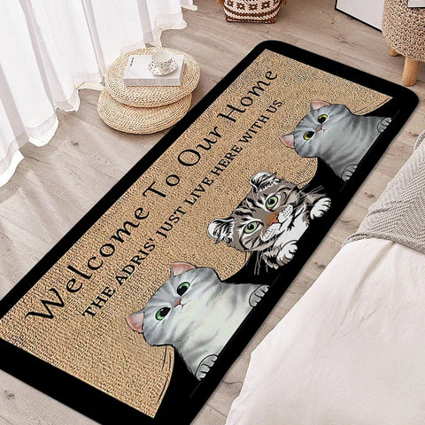 Navak Carpet Carpet for Bedroom Lovely Pet Foot Mat Cat Dog Entrance Doormat Custom Living Room Hallway Bathroom Rug Kitchen Accessories