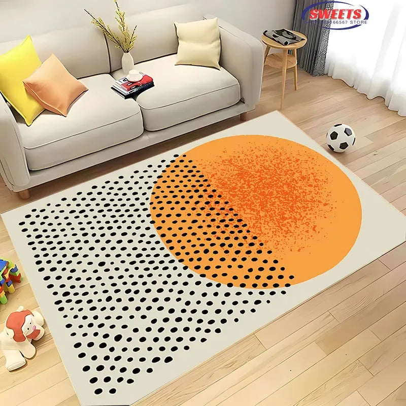Navak Carpet 3D HD Nordic Style Minimalist Geometric Pattern Carpet for Living Room Bedroom Anti-slip Rug Sofa Doormat Home Decor Durable Mat