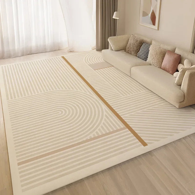 Navak Carpet Exclusive Picks Creme Style Bedroom Carpet Simply Bed Table Cushion Rug Light Luxury Living Room Full Sofa Coffee Home Decoration