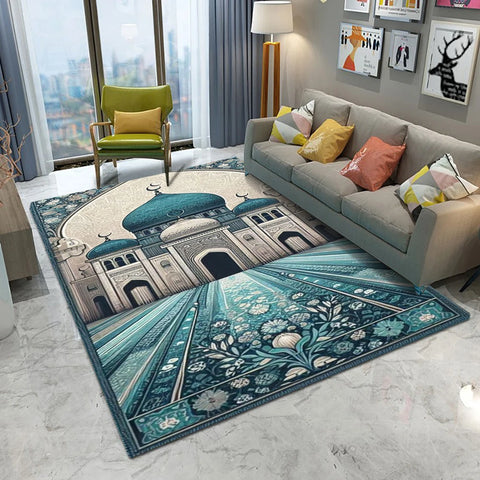 Navak Carpet Retro Europe Persia Style Castle Carpet Living Room Sofa Bedroom Study Kitchen Entrance Door Mat Non-slip Luxury Home Decor Rug