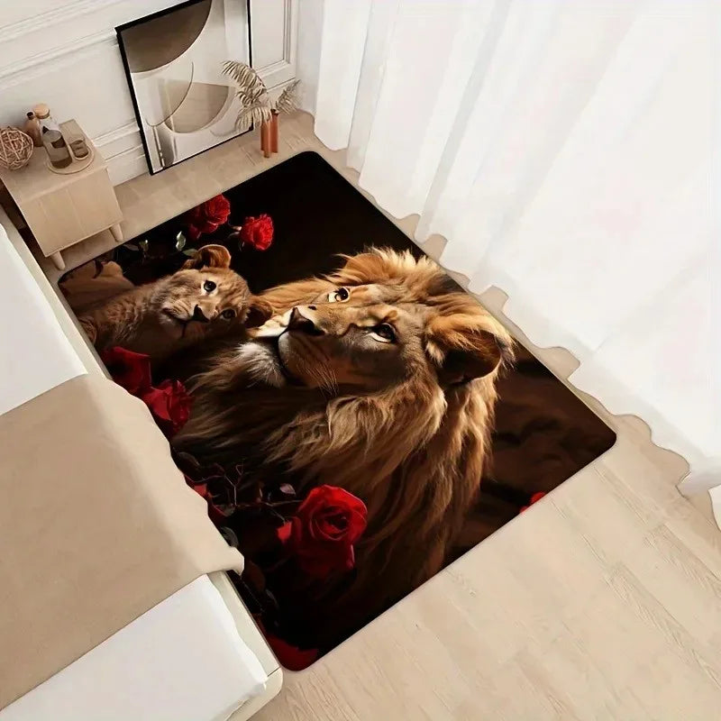 Navak Carpet 1PC Milu Deer Pattern Kitchen Rugs Non-Slip Home Door Mats Pop design Bathroom Rugs Bath Mat Carpet for Home Sink Laundry Decor