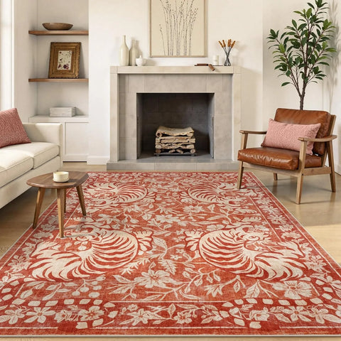 Navak Carpet Living Room Carpet Non-slip Soft Machine Washable Floor Mat Retro Black Tiger Easy To Fold Rug Bedroom Large Size Decorative Mat