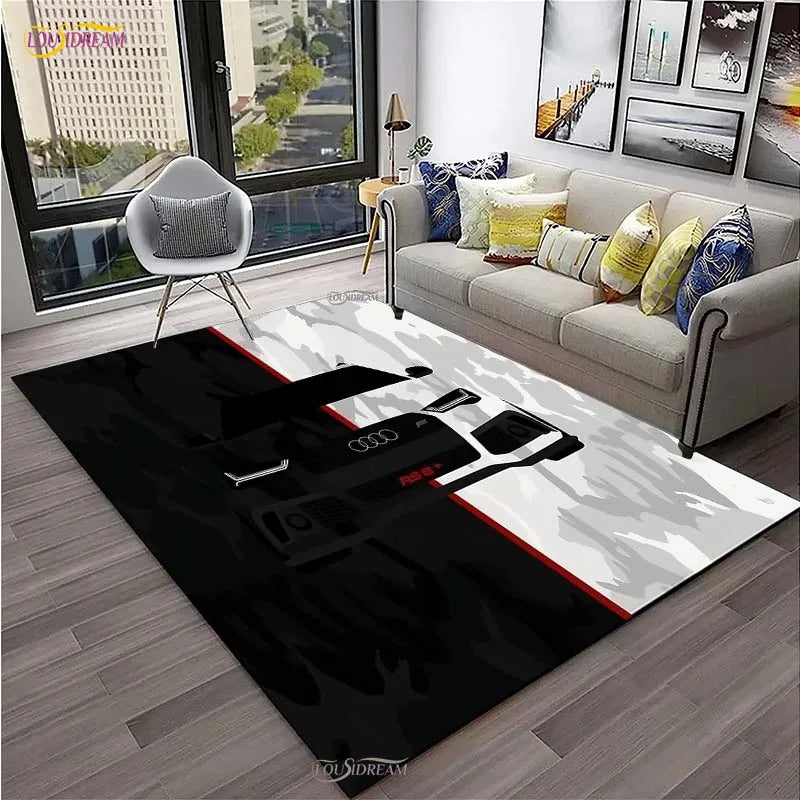 Navak Carpet Racing Car Carpet for Living Room Bedroom Rug Kitchen Door Kids Un-slip Floor Mats Birthday gift photography props Alfombra Rug