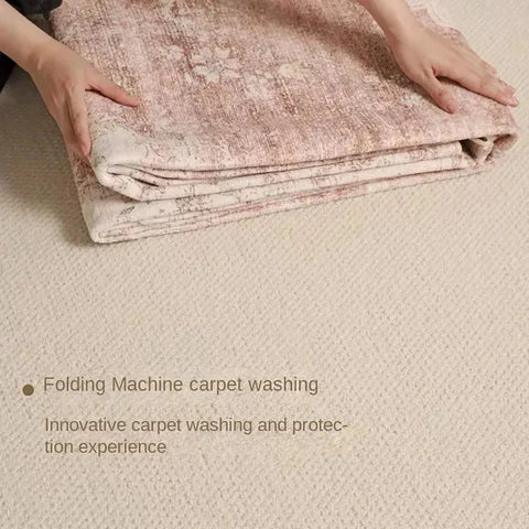 Navak Carpet MBG23Exclusive Picks Bohemian Faux Wool Rug - Ultra-Thin, Stain-Resistant,Non-Slip Carpet for Study Room & Living Room,Soft Floor Mat4Fb&
