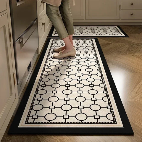 Navak Carpet Kitchen Floor Mat Absorbent Non-slip Carpet Diatom Mud Long Foot Mats Minimalist Style Home Decoration Rug for Bathroom 주방 카펫