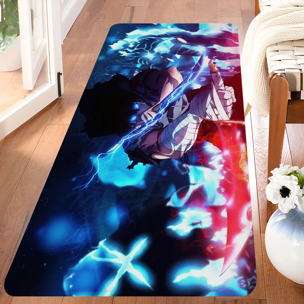 Navak Carpet Anime Solo L-leveling Gaming Entrance Door Mat Washable Non-Slip Living Room Sofa Chairs Area Mat Kitchen Welcome Doormat