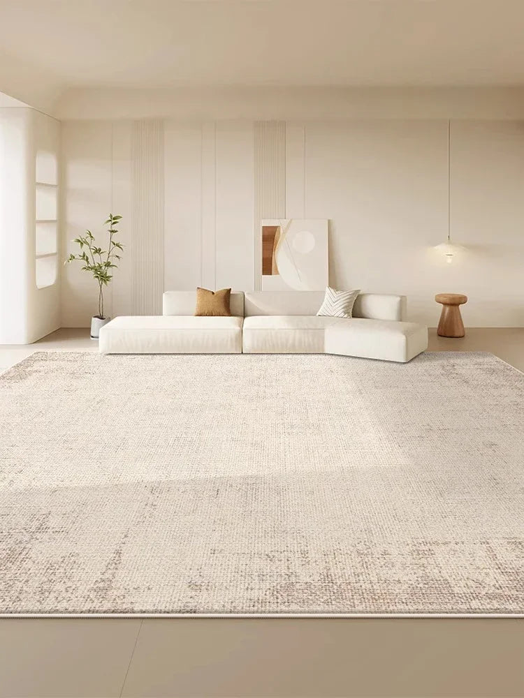 Navak Carpet Modern Beige Living Room Carpet Cream Abstract Decorative Rug Luxury Large Size Cloakroom Carpet Non-Slip Easy Care Bedroom Rugs