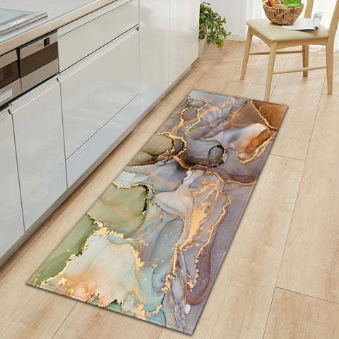 Navak Carpet Kitchen Bath Foot Mat Home Living Room Balcony Bedroom Bedside Floor Decor Long Carpet House Hallway Entrance Door Anti-Slip Rug