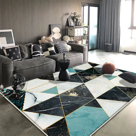 Navak Carpet Nordic Modern Carpet for Living Room Geometric Decoration Home Sofa Soft Large Rugs Non-slip Bedroom Lounge Plush Floor Mat Soft