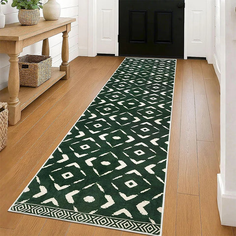 Navak Carpet Runner Rug for Hallway Carpet Non-slip Floor Mats Soft Machine Washable Carpets Geometric Bohemian Corridor Home Decor Rugs