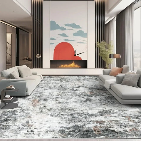 Navak Carpet 8x10 Area Rugs, Modern Abstract Washable Rug for Living Room, Stain Resistant Non-Shedding Distressed Area Rug