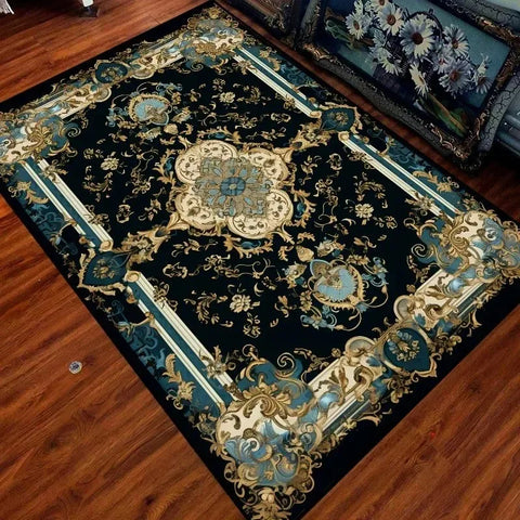 Navak Carpet Trendy Moroccan Pattern Carpet Machine Washable Rug for Boho Living Room Decor Non Slip Floor Mat for Bedroom and Lounge Areas