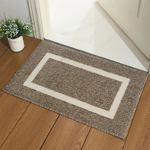 Navak Carpet Olanly Door Mat Dirt Resistant Entrance Foot Mat Outdoor Soft Kitchen Rug Non-Slip Floor Carpet Absorbent House Welcome Doormat