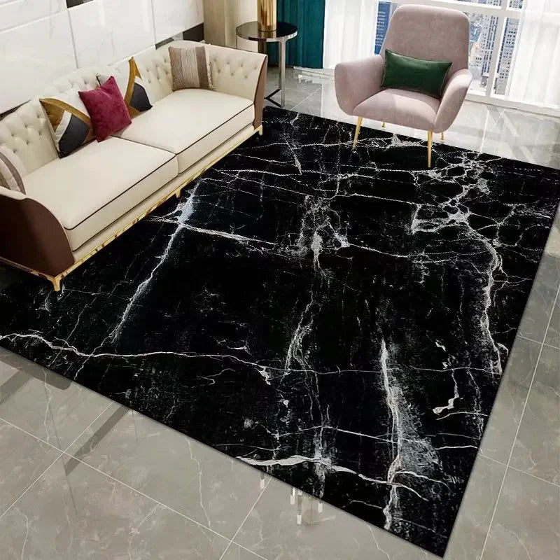 Navak Carpet Luxury Nordic Flannel Carpets for Living Room Sofa Beside Texture Decoration Bedroom Rug Large Size Non-slip Washable Lounge Mat