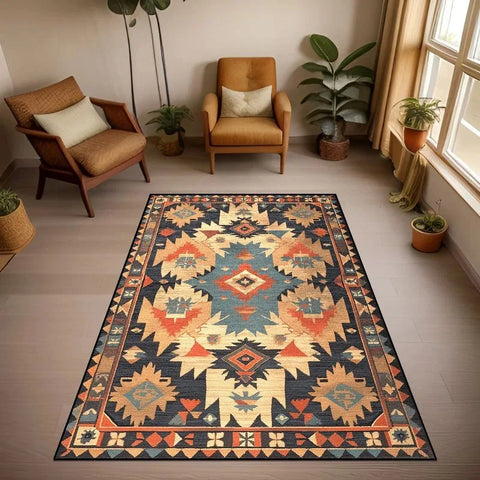Navak Carpet Bohemian-Style Large Rug for Persian Living Room Lounge and Washable Bedroom Cloakroom Decor