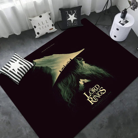 Navak Carpet L-Lords Game Rings Hallway Carpet Retro Multiple Choice Living Room Kitchen Rug Non-Slip Welcome Rug