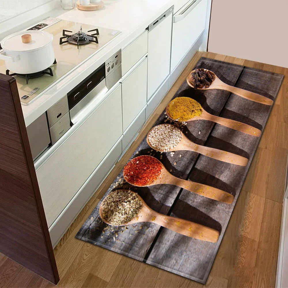 Navak Carpet Modern Kitchen Mat Home Entrance Doormat Hallway Bedroom Living Room Decoration Floor Carpet Balcony Bathroom Anti-Slip Long Rug