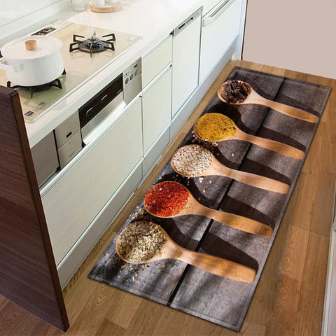 Navak Carpet Modern Kitchen Mat Home Entrance Doormat Hallway Bedroom Living Room Decoration Floor Carpet Balcony Bathroom Anti-Slip Long Rug