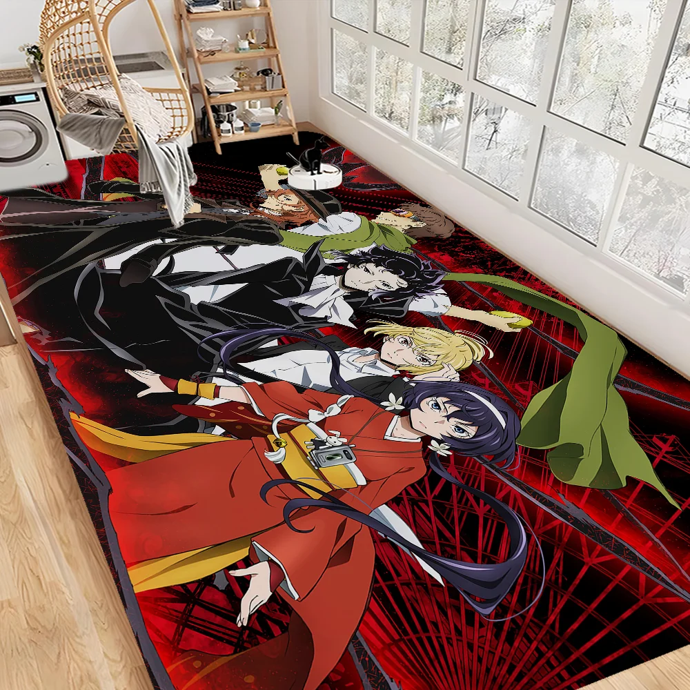 Navak Carpet Bungo Stray Dogs Room Mats Retro Multiple Choice Living Room Kitchen Rug Non-Slip Welcome Rug
