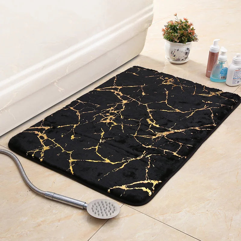Navak Carpet Bath Mat Modern Living Room Area Small Rug Washable Bedroom doormat Bathroom Rectangle Non Slip Toilet Floor Faux Mat