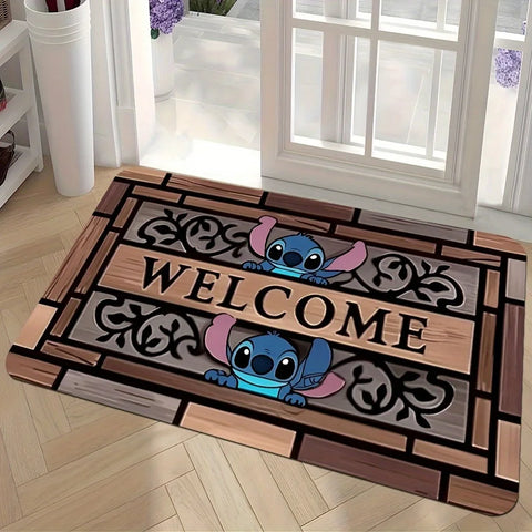 Navak Carpet Stitch’s Playful Welcome MatSoft, absorbent and non-slip, bathroom room mats, yoga mats, home decoration