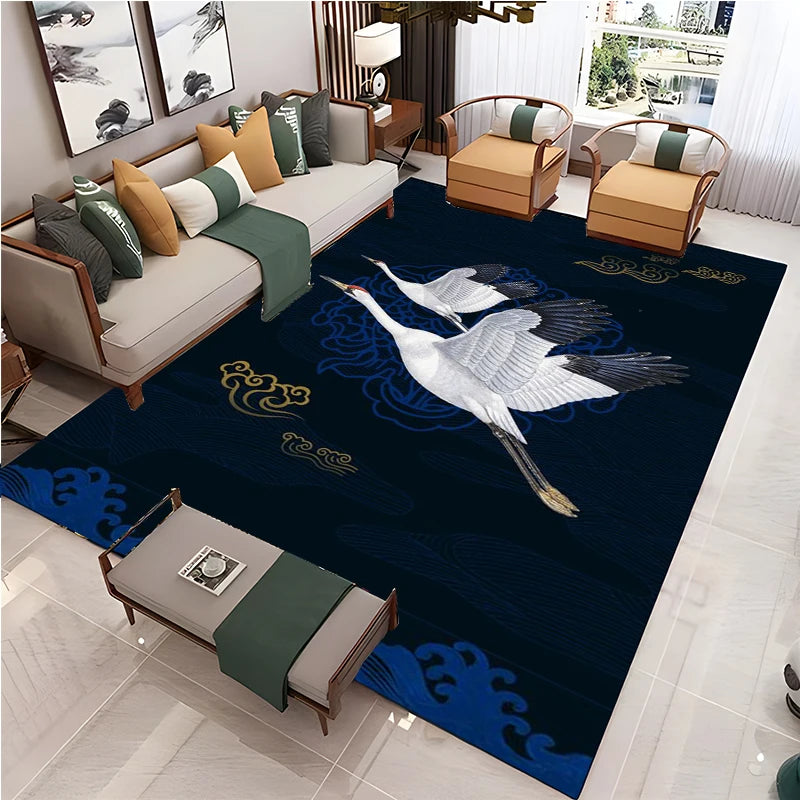 Navak Carpet Chinese Style Living Room Carpet Coffee Table Floor Mat Alfombra Rug Study Bedroom Bedside Home Decoration Non-slip Floor Mat