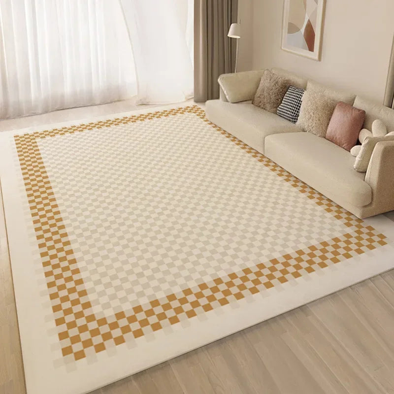 Navak Carpet Exclusive Picks Creme Style Bedroom Carpet Simply Bed Table Cushion Rug Light Luxury Living Room Full Sofa Coffee Home Decoration