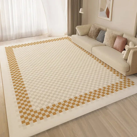 Navak Carpet Exclusive Picks Creme Style Bedroom Carpet Simply Bed Table Cushion Rug Light Luxury Living Room Full Sofa Coffee Home Decoration