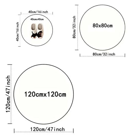 Navak Carpet Head Bat Castle Halloween Round Rugs Carpet Child Room Floor Mats Playroom Upholstery Living Room Bedroom Fashion Gaming Rug
