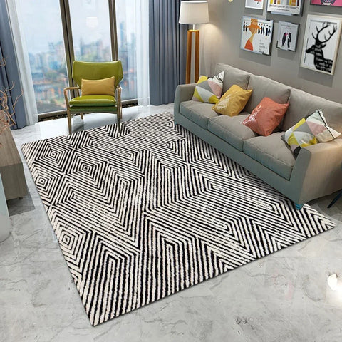 Navak Carpet Sofa Coffee Table Carpet Nordic Style Large Area Rug Soft Bedroom Non-Slip Floor Mat Modern Simple Living Room Decorated Carpets