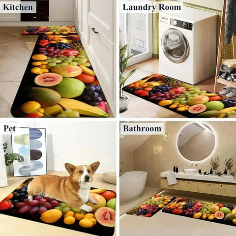 Navak Carpet 1PC Charactors pattern Kitchen Rugs Non-Slip Home Door Mats Pop design Bathroom Rugs Bath Mat Carpet for Home Sink Laundry Decor