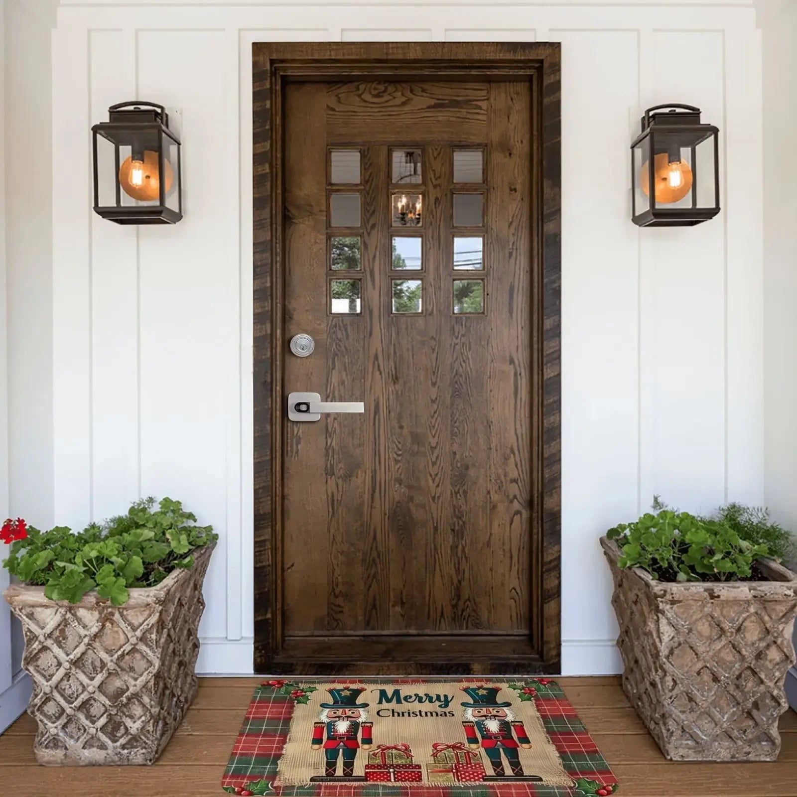 Navak Carpet Christmas Nutcracker Festive Holiday Design Welcome Door Mats Home Decor Kitchen Hallway Balcony Rugs Christmas Decorations